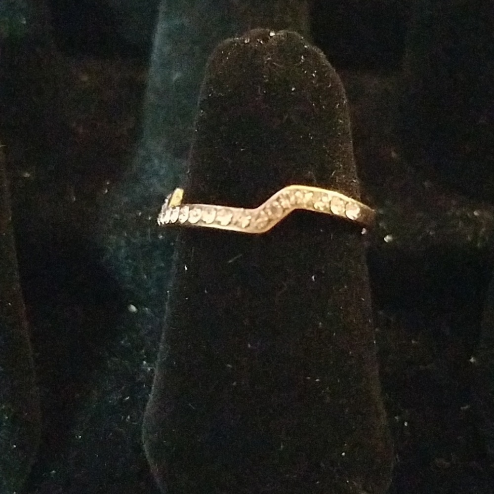Rhinestone Faux Diamond Ring Band